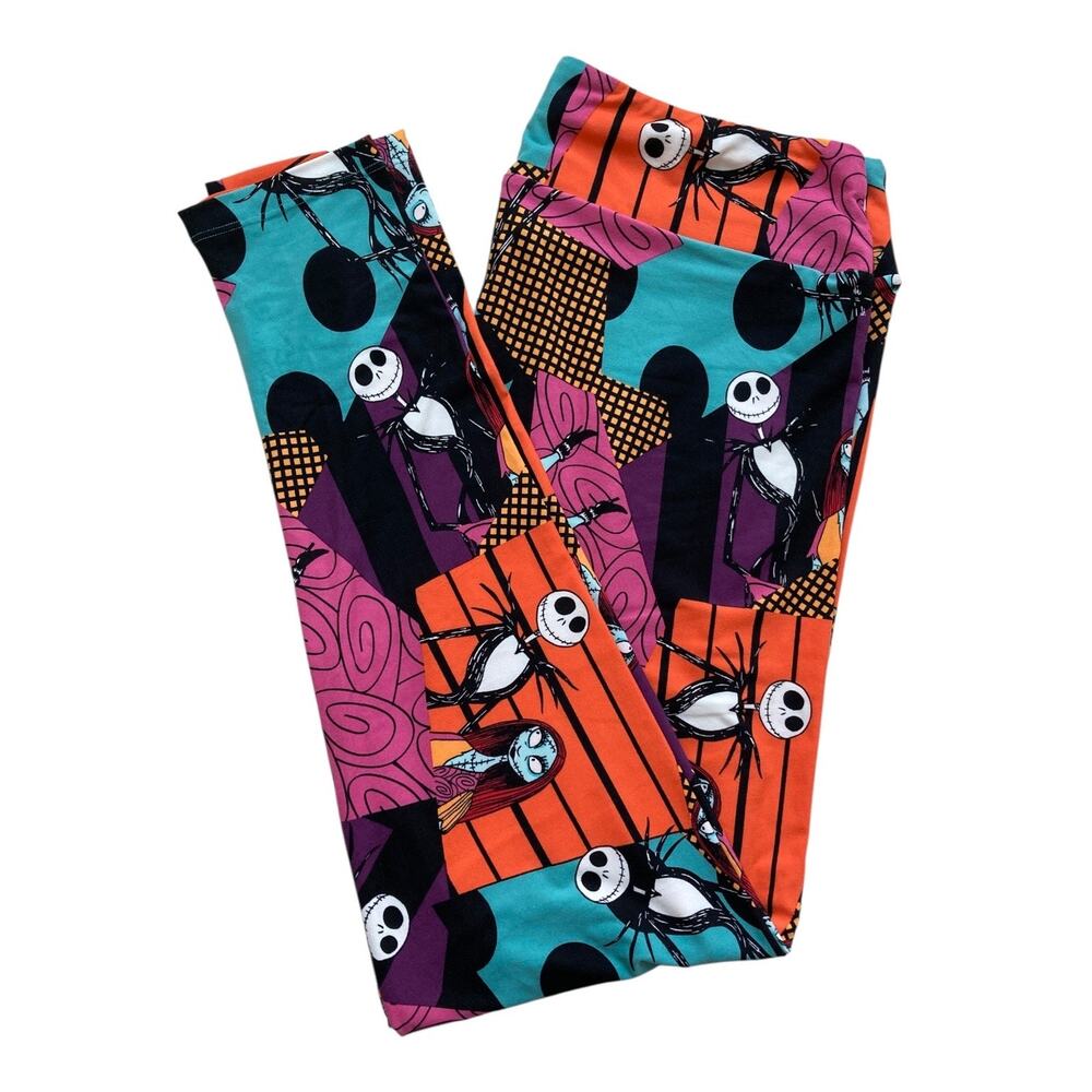 NWT LulaRoe TC2 Leggings NBC Disney Villains Nightmare Before Christmas Sally
